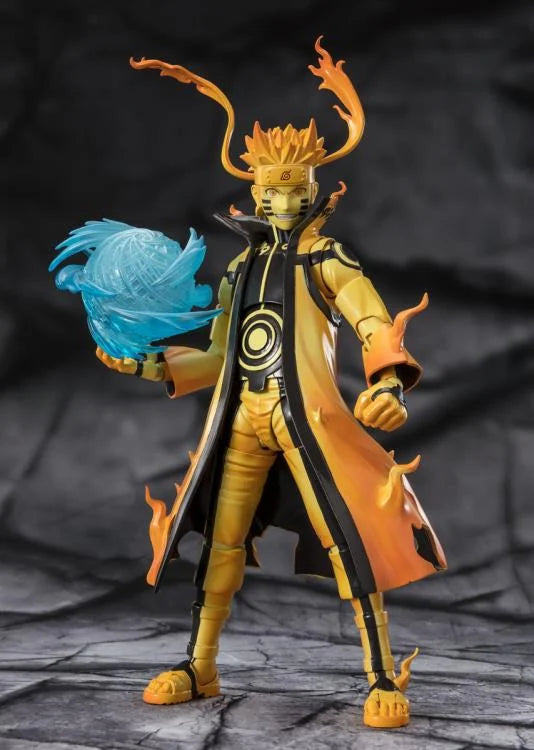 Naruto Uzumaki action figure with interchangeable hands, facial expressions, and Rasengan effects. Highly detailed PVC, ABS material.